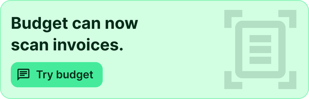 Budget can now scan invoices